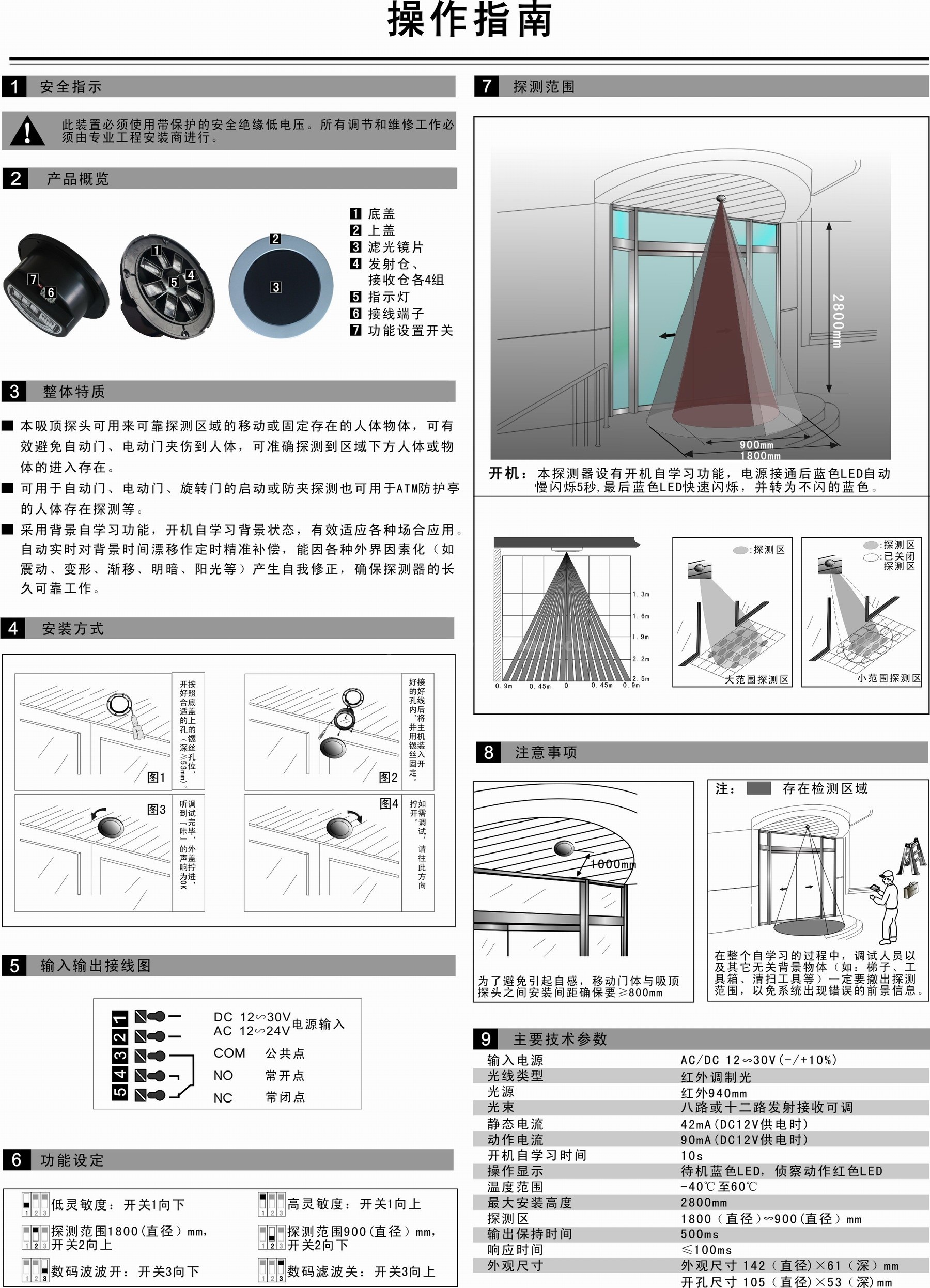 卡博CNB-230 吸顶探头(图1)